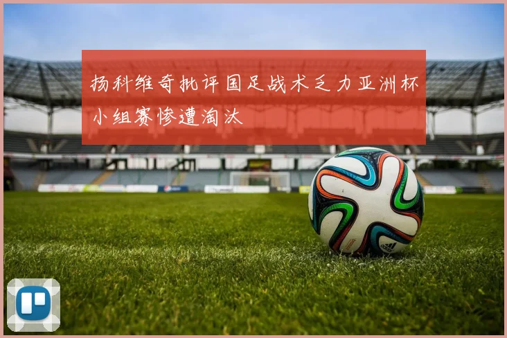 扬科维奇批评国足战术乏力亚洲杯小组赛惨遭淘汰